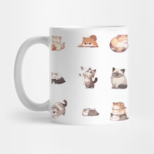 Cute Cats Sticker Pack Mug